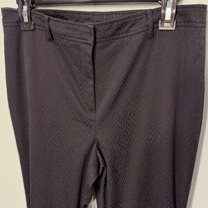 Doncaster diamond pattern Classic Black Trousers Size 8P